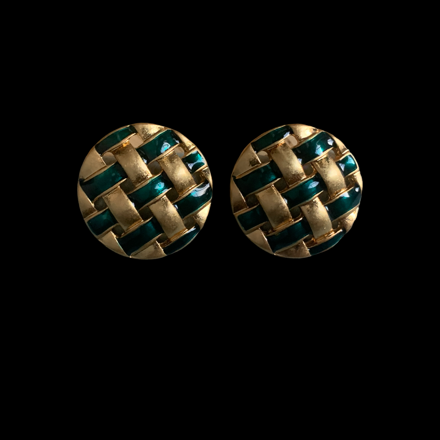Braided Disk Earring