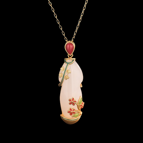 Victorian Dress Inspired Jade Necklace