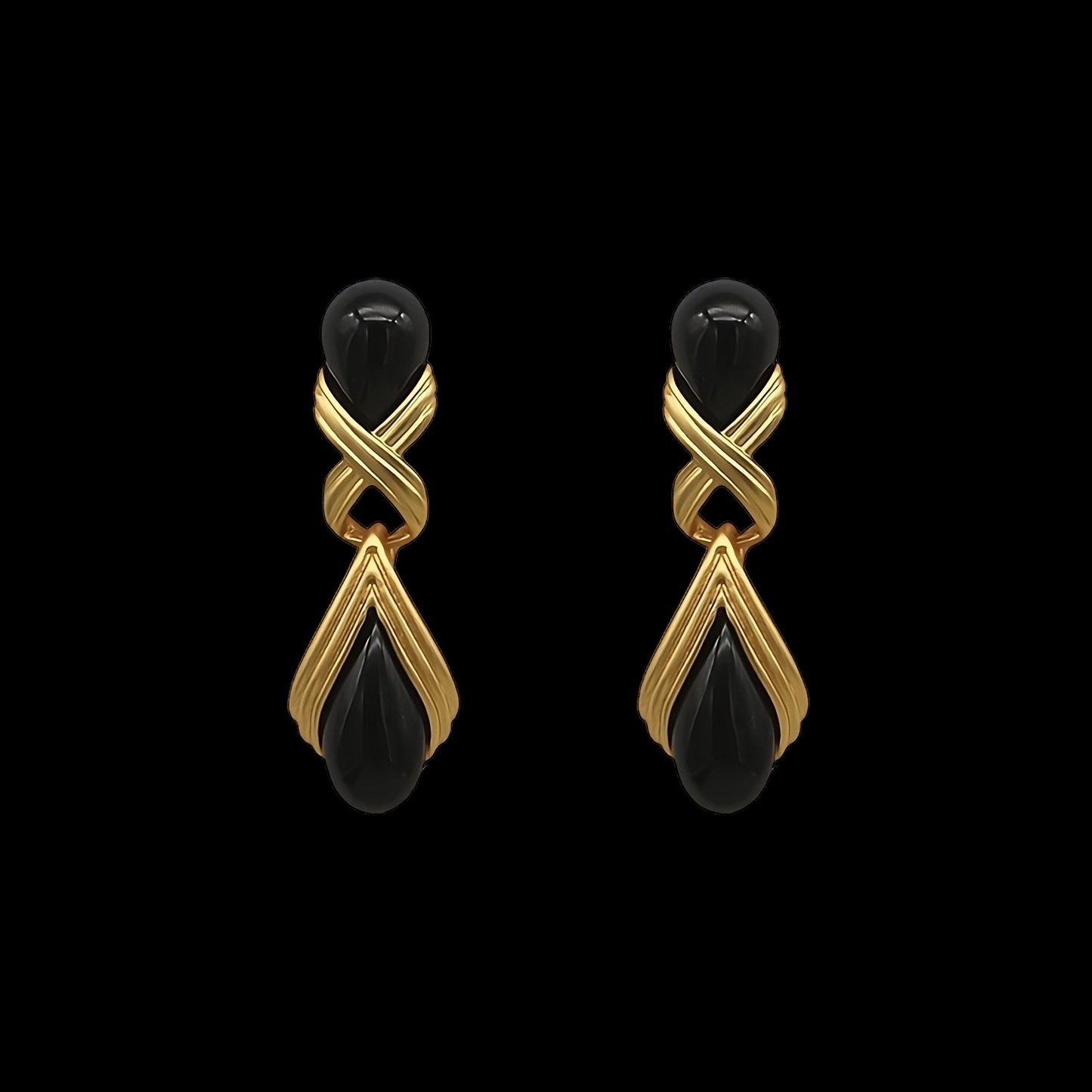 Vintage Design Classic Elegant Droplet Statement Earrings