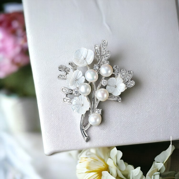Tree Shape Leaf Floral Pin Brooch