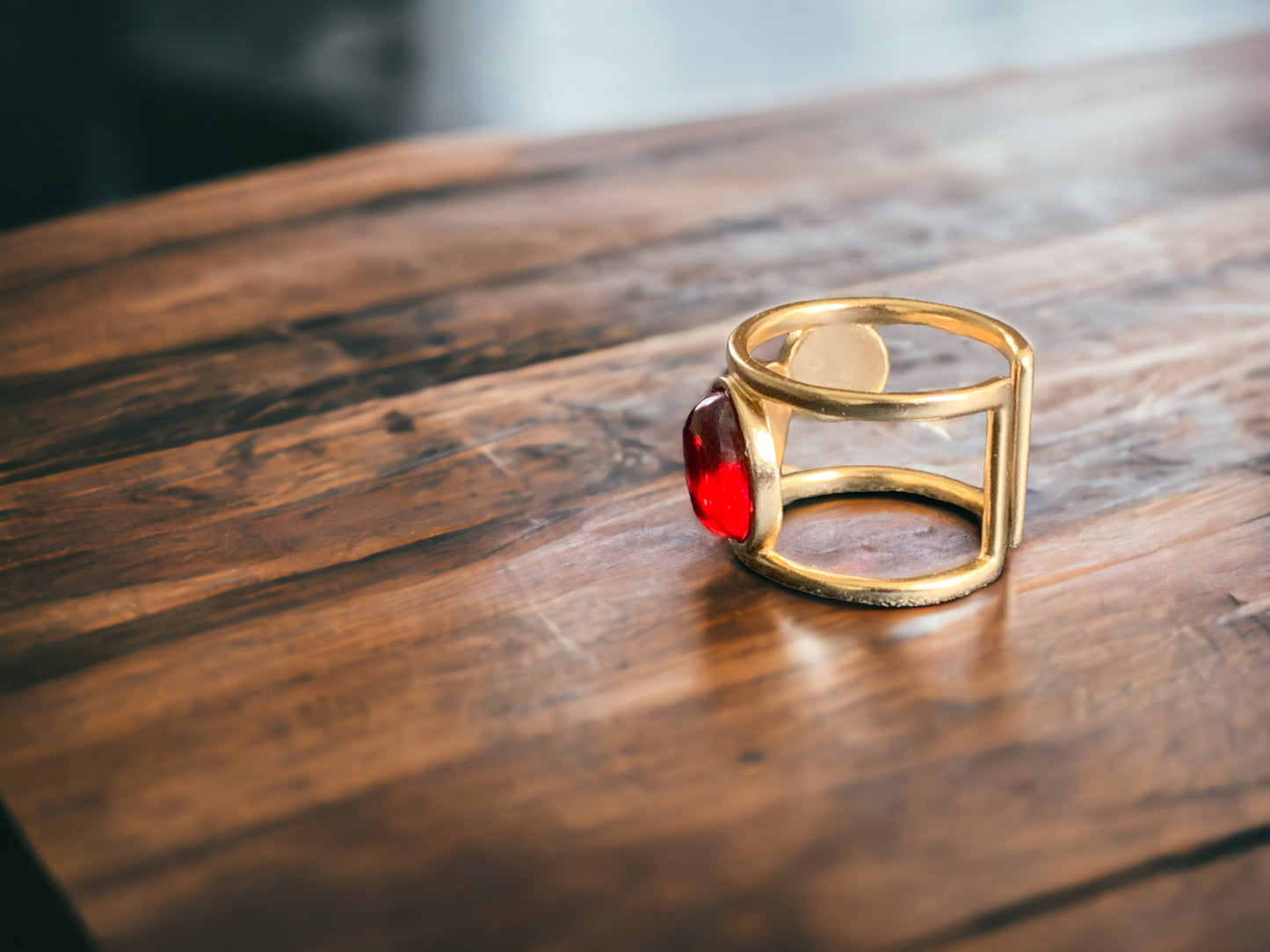 Trio Gem Multi Stone Open Ring