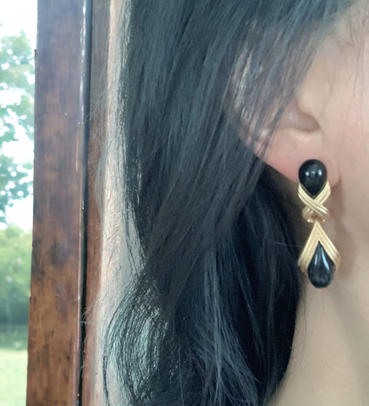 Vintage Design Classic Elegant Droplet Statement Earrings