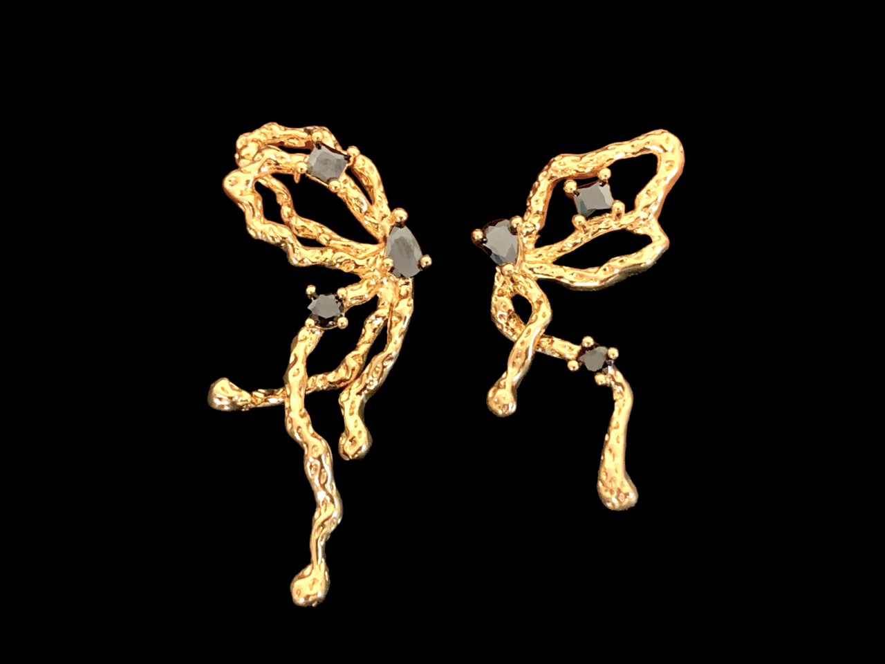 Mismatched Butterfly Wing Earrings