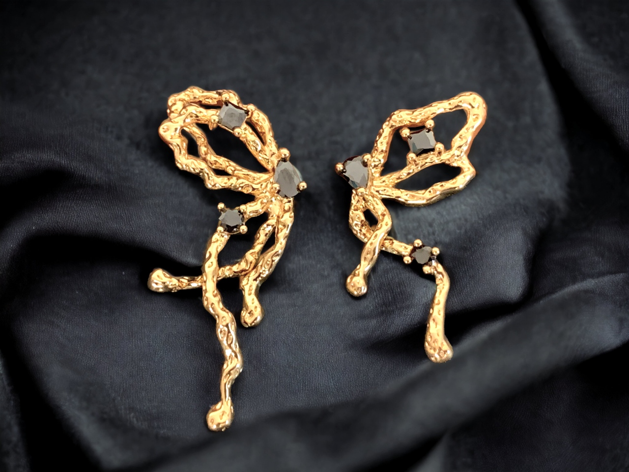 Mismatched Butterfly Wing Earrings