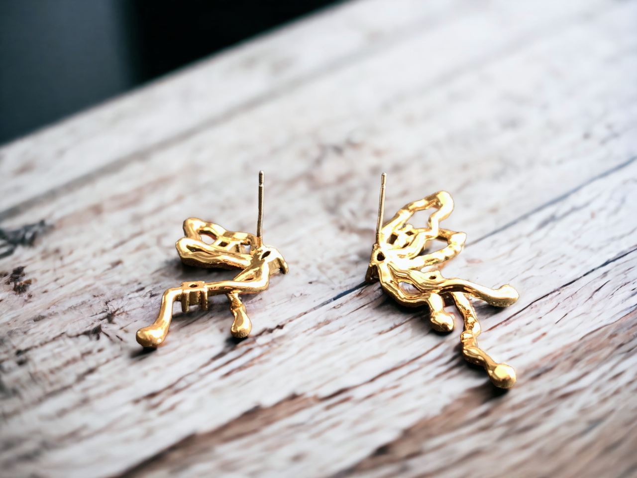 Mismatched Butterfly Wing Earrings