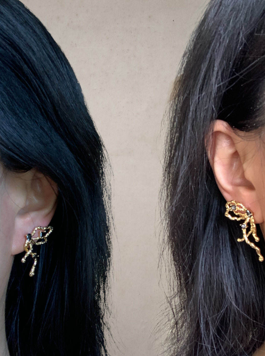 Mismatched Butterfly Wing Earrings