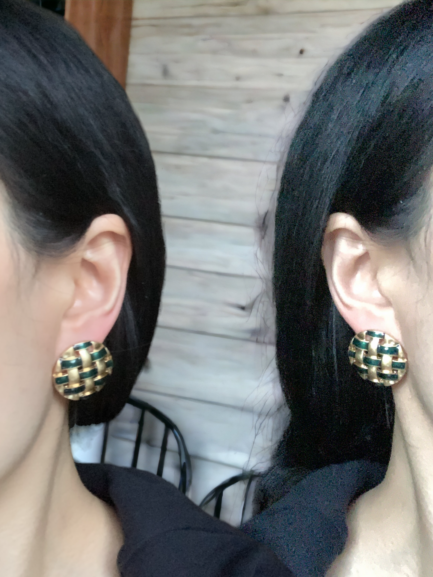 Braided Disk Earring