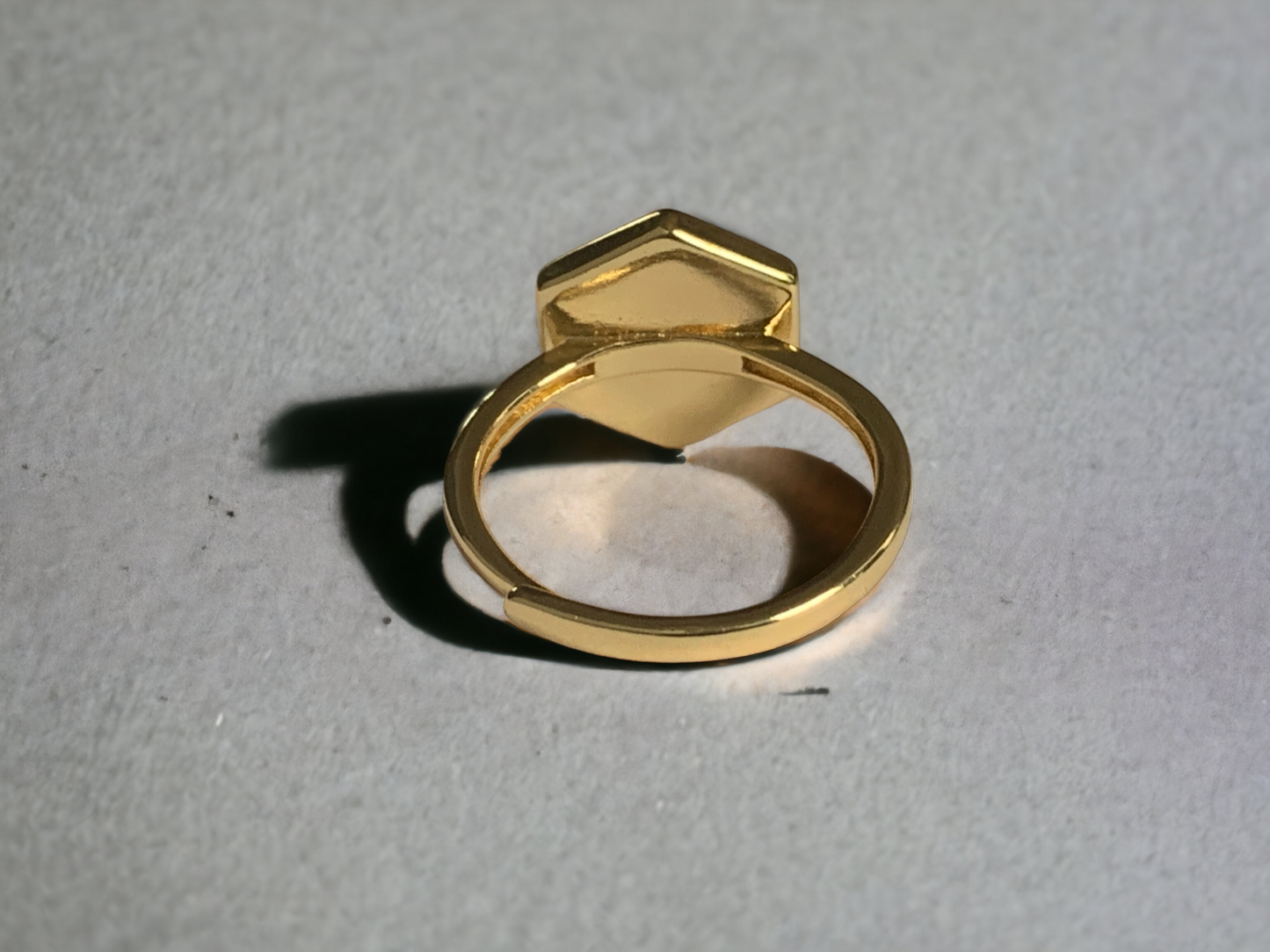 Amethyst Hexagonal Ring