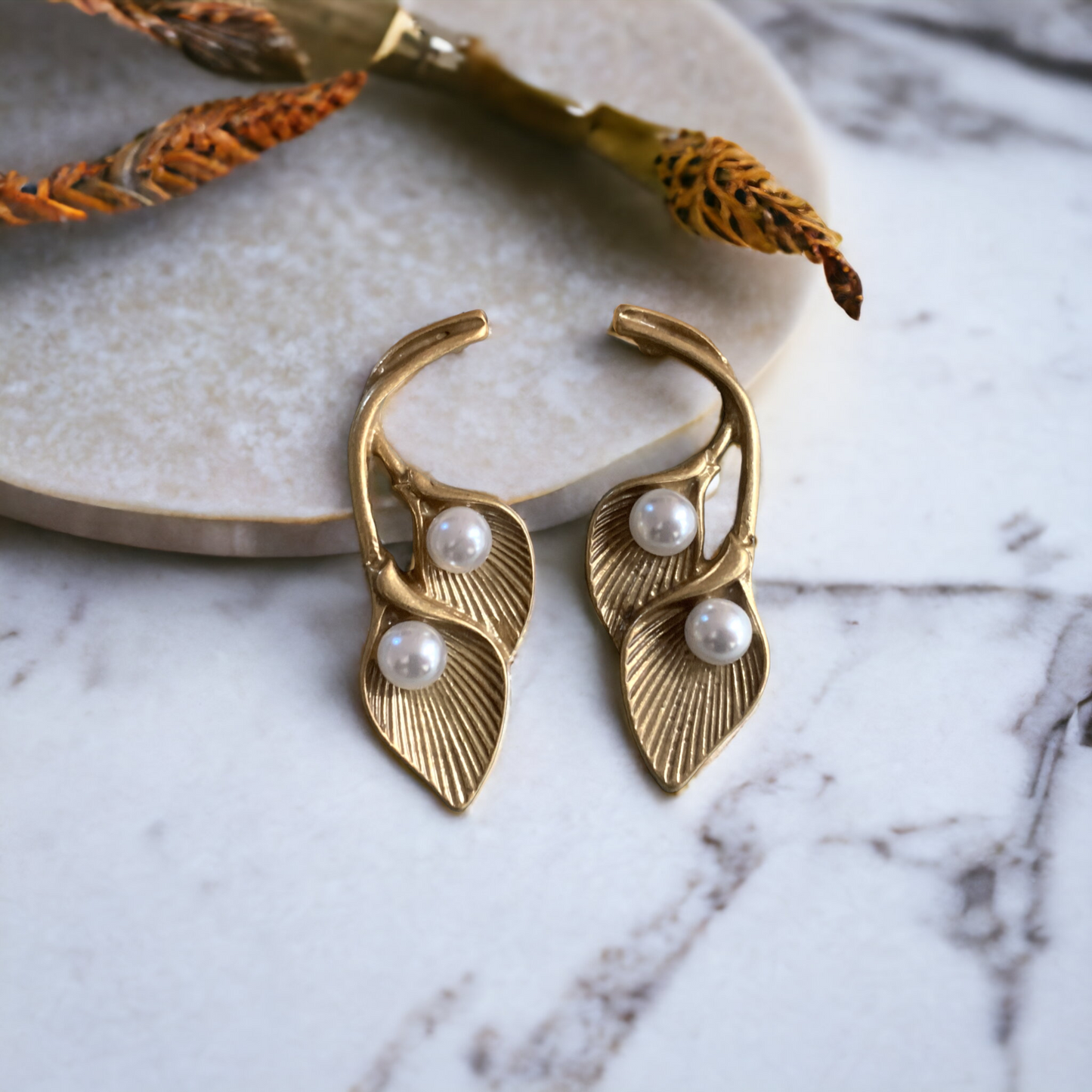 Ginkgo Leaf Earrings