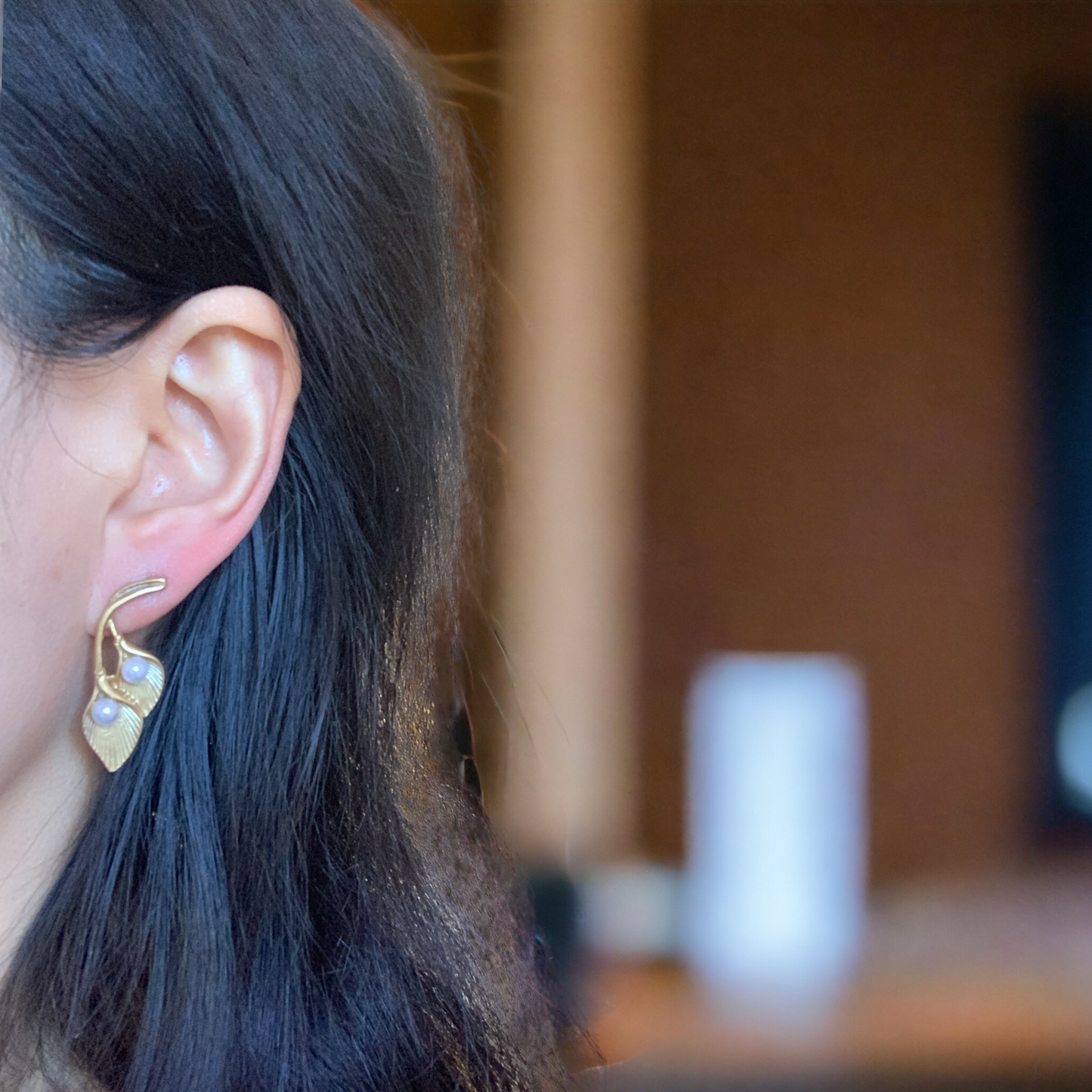 Ginkgo Leaf Earrings