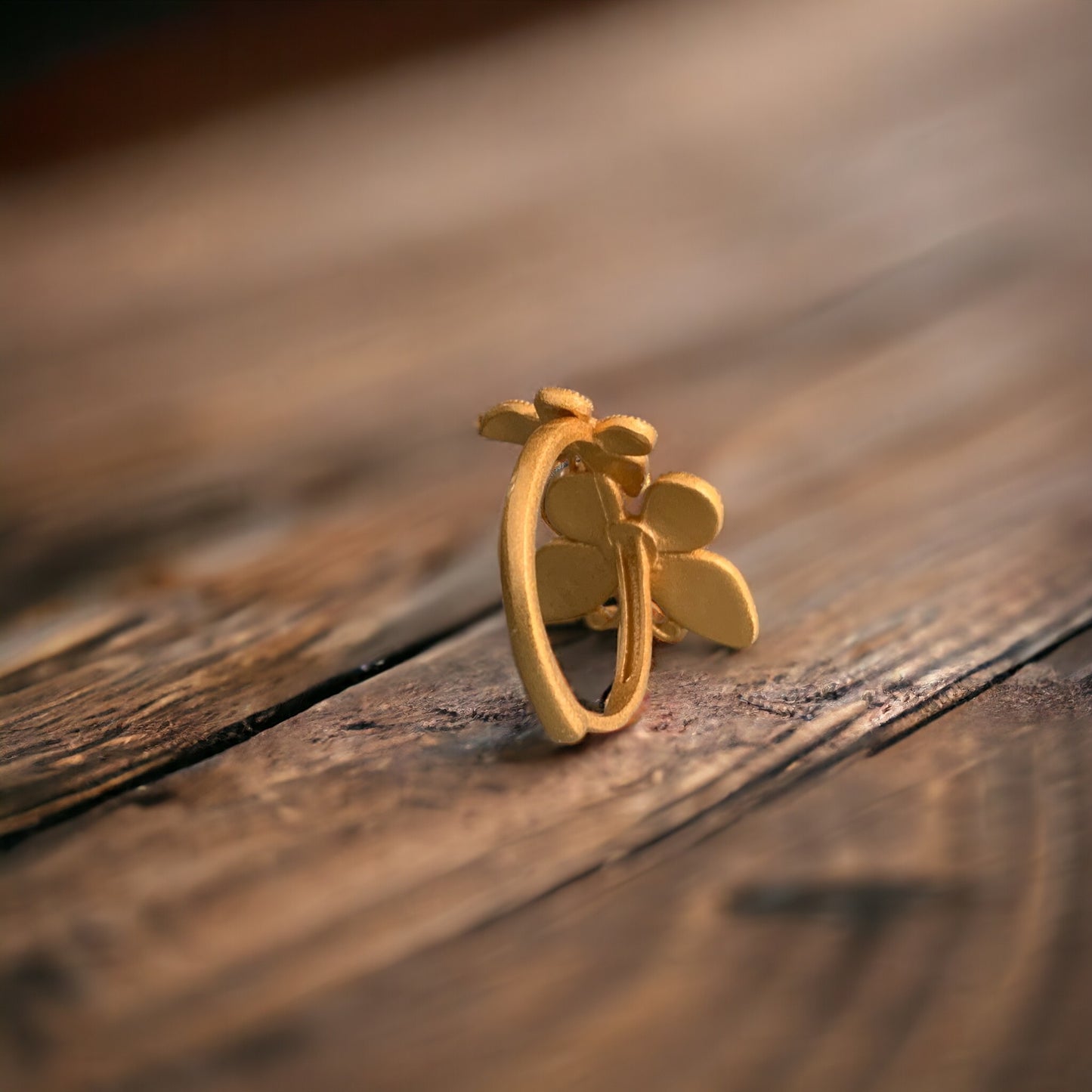 Double Butterfly Enamel Ring