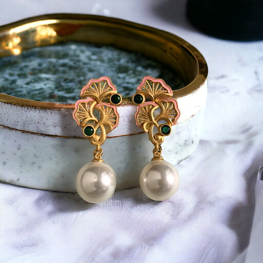 Ginkgo Leaf Earrings