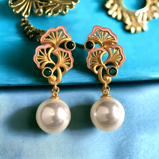 Ginkgo Leaf Earrings