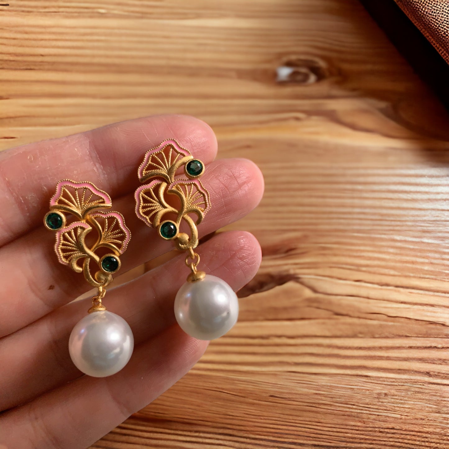 Ginkgo Leaf Earrings