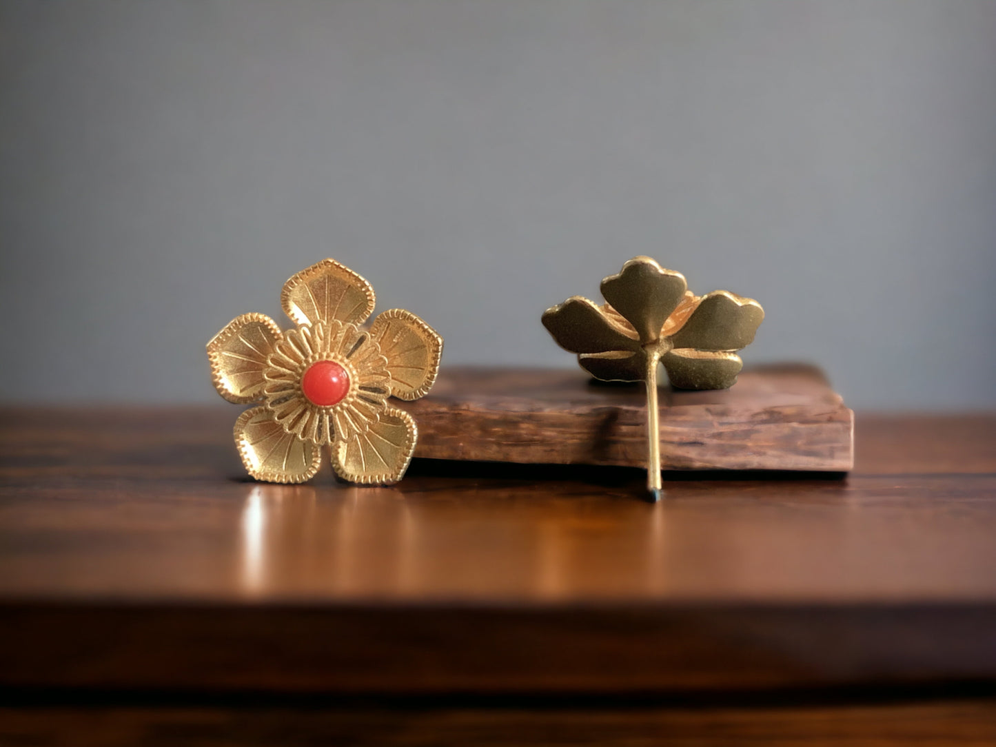 Camellia Flower Stud Earrings