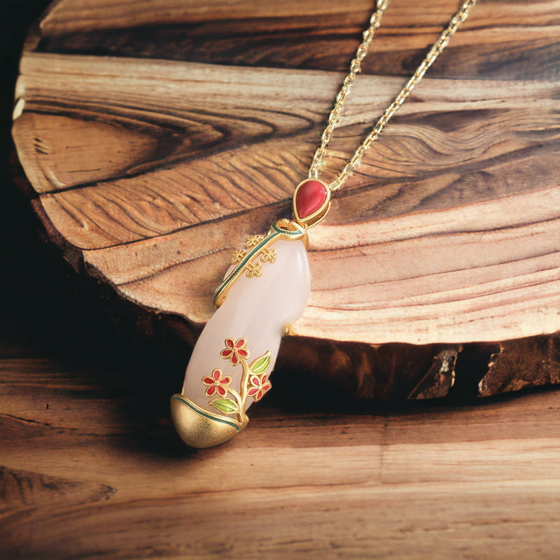 Victorian Dress Inspired Jade Necklace