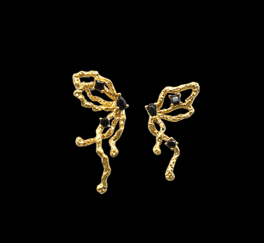 Mismatched Butterfly Wing Earrings