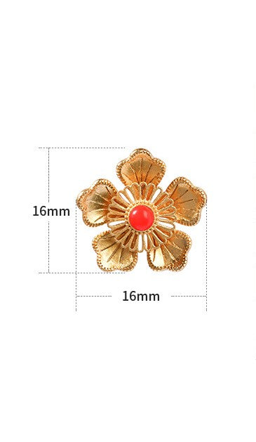 Camellia Flower Stud Earrings