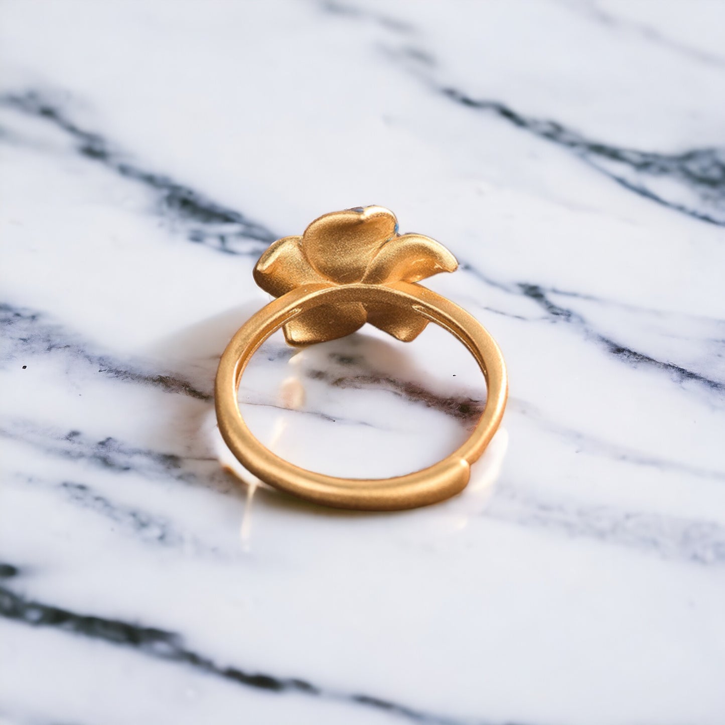 Vintage Style Cloisonne Flower Ring