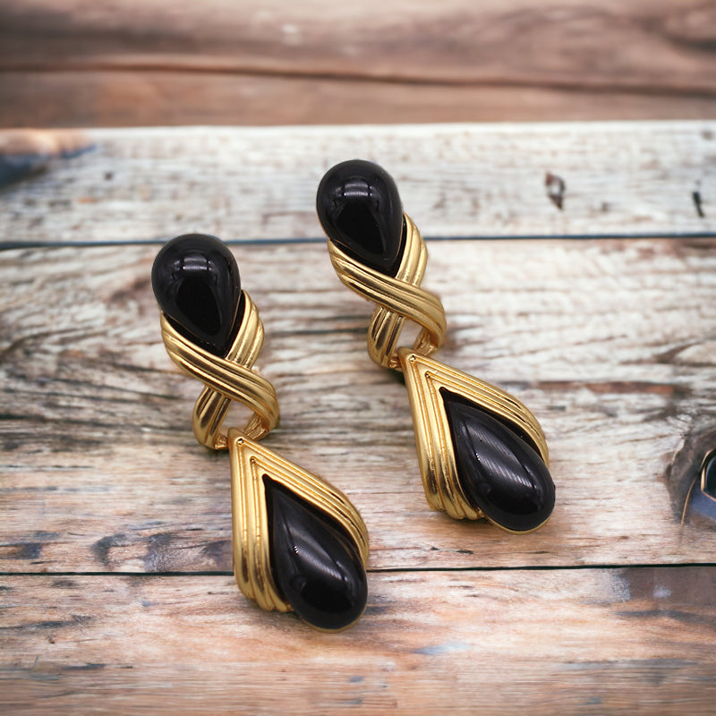 Vintage Design Classic Elegant Droplet Statement Earrings