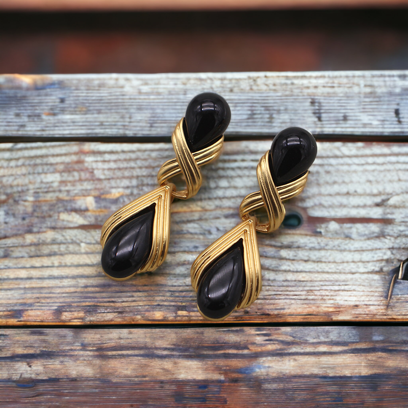 Vintage Design Classic Elegant Droplet Statement Earrings