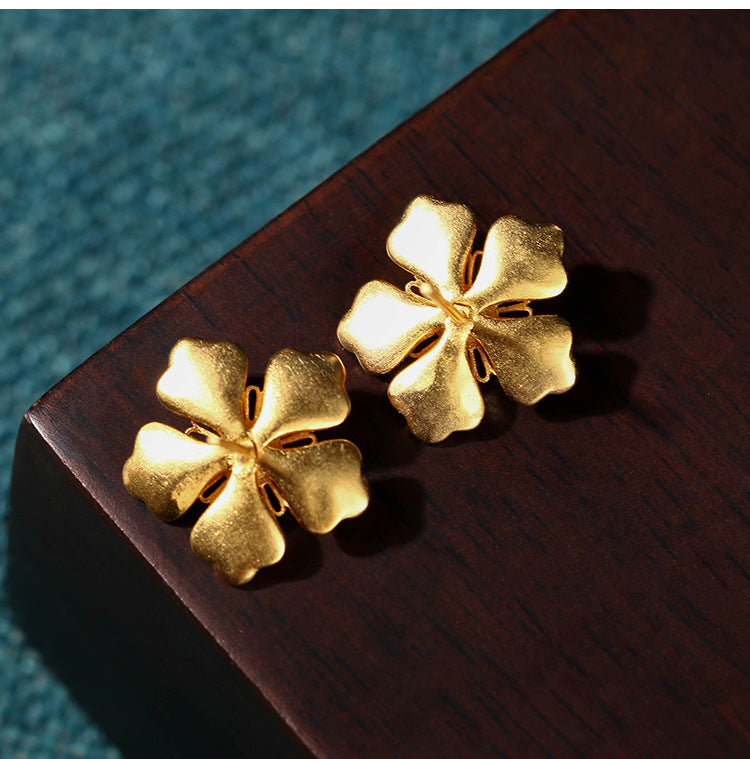 Camellia Flower Stud Earrings
