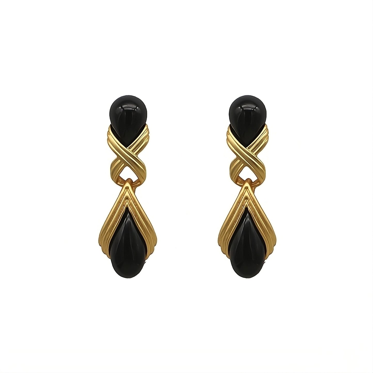 Vintage Design Classic Elegant Droplet Statement Earrings