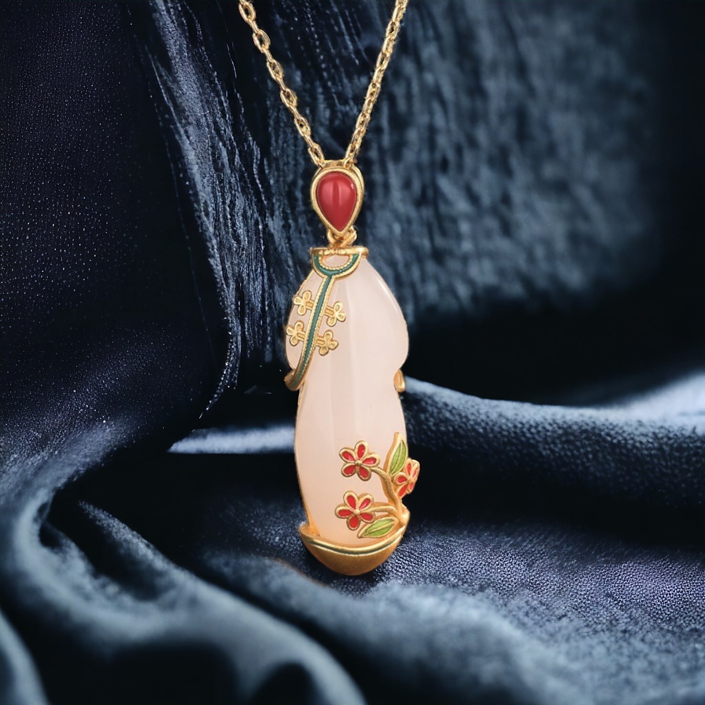 Victorian Dress Inspired Jade Necklace