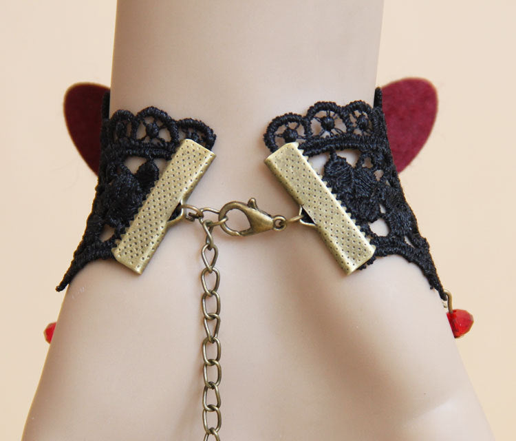 Gothic Butterfly Finger Ring Bracelet