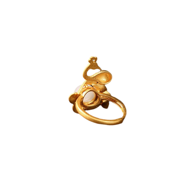 Vintage Style Phoenix Enamel Ring
