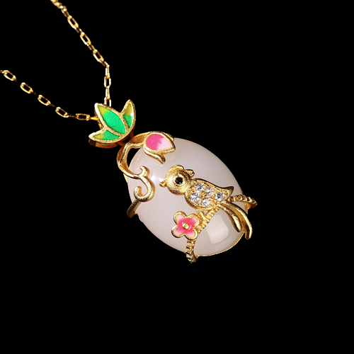 Magpie Floral Vintage Style Necklace