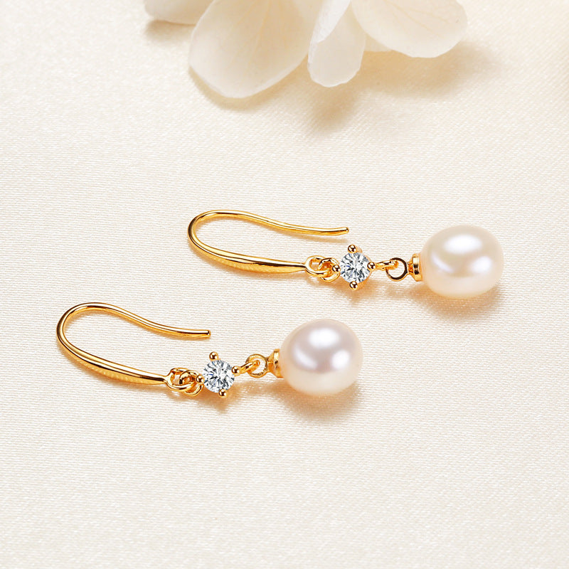 Genuine Freshwater Pearl Earrings