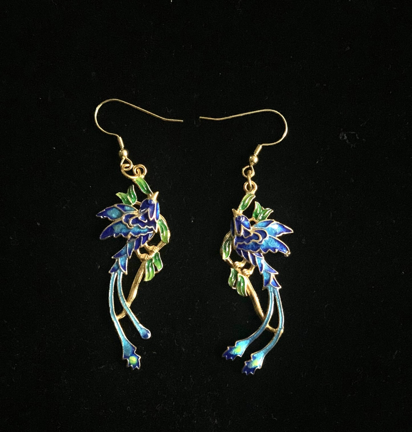 Phoenix on Branch Statement Earrings