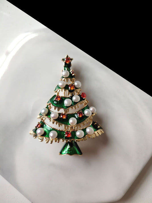 Christmas Tree Brooch