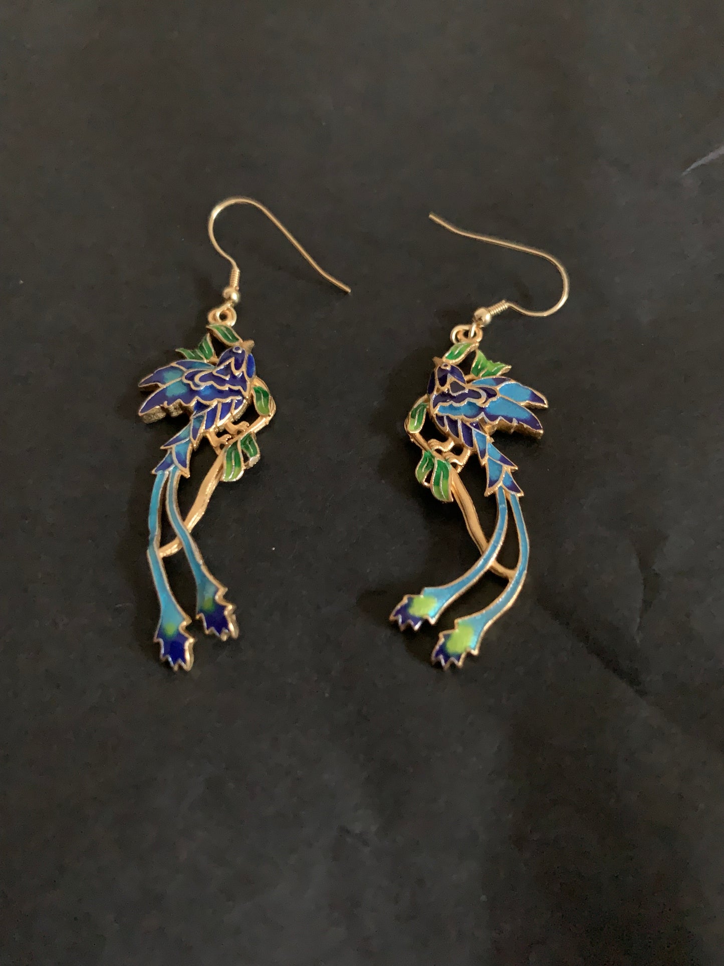 Phoenix on Branch Statement Earrings