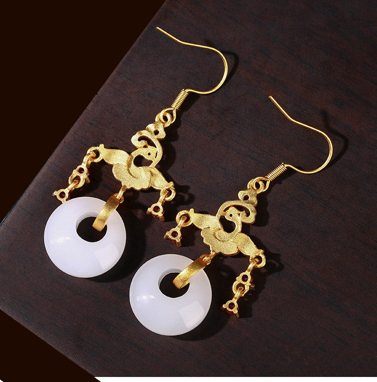 Flying Phoenix Dangle Drop Earrings