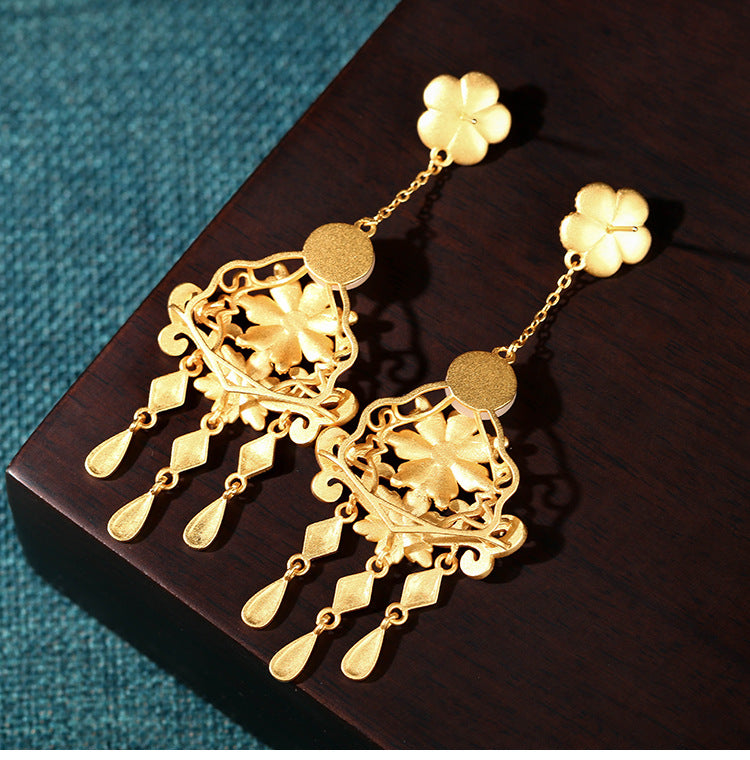 Desert Rose Inspired Vintage Style Floral Earrings