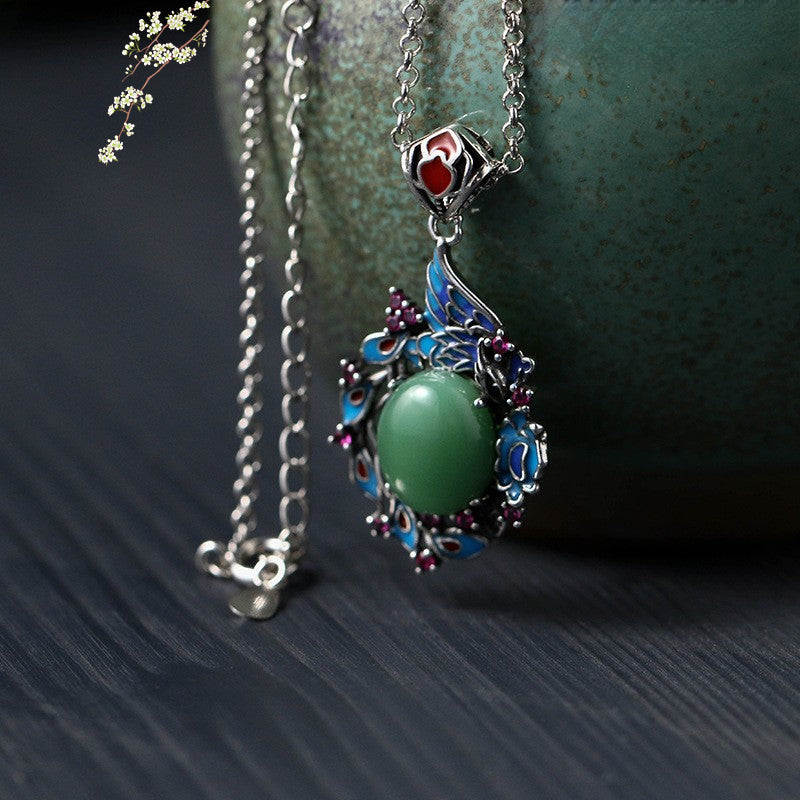 Vintage Style Phoenix Necklace