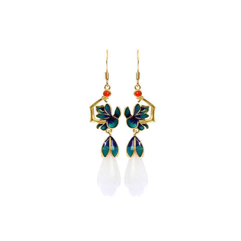 Floral Branch EnamelEarrings