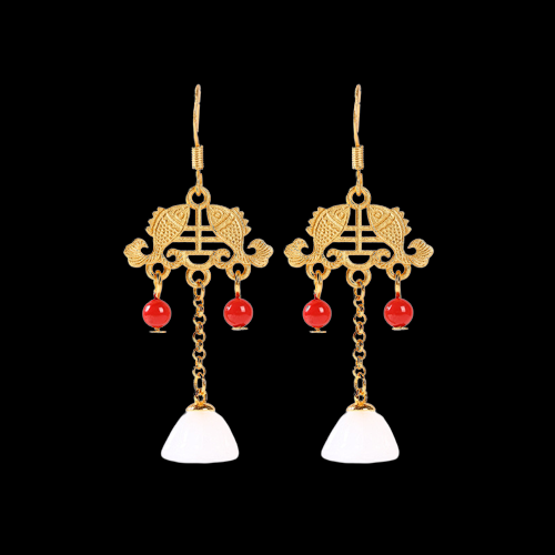 Vintage Style Koi Fish Earrings