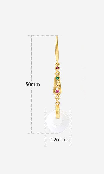 Vintage Style Donut Drop Earrings