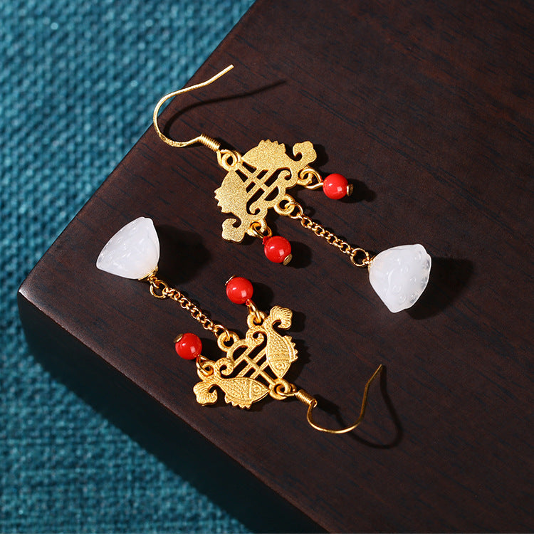 Vintage Style Koi Fish Earrings