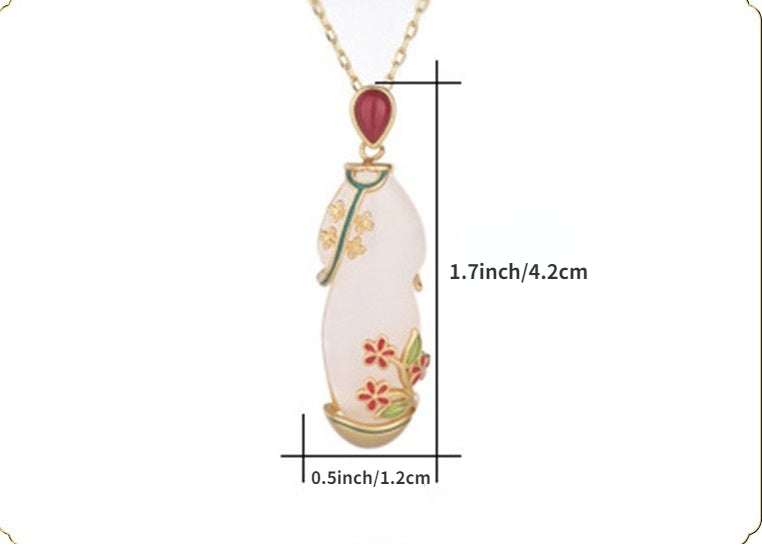 Victorian Dress Inspired Jade Necklace