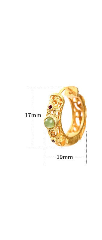 Vintage Style Huggie Hoop Earrings