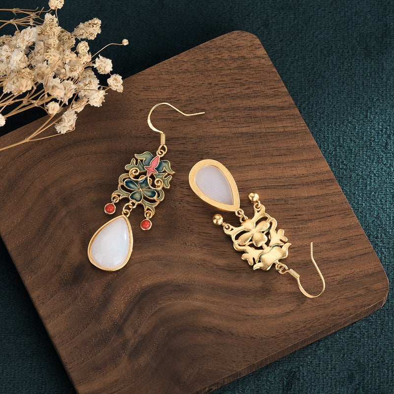 Victorian Style Cloisonne Earrings