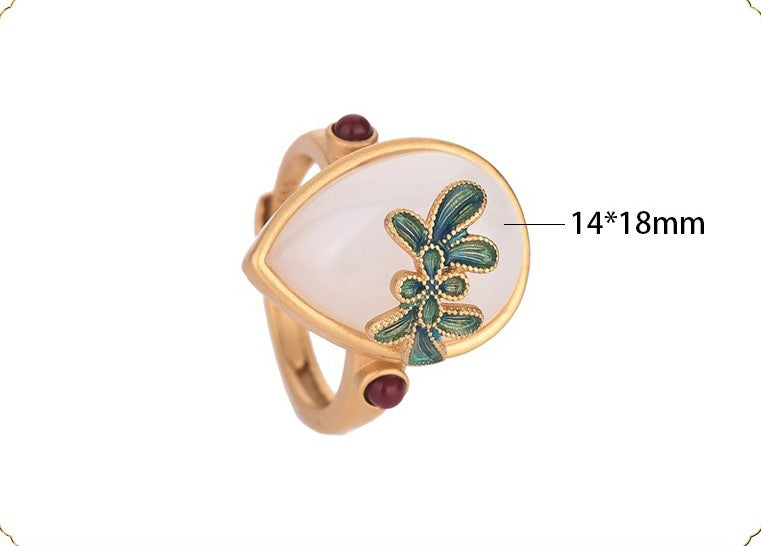 Heart Shaped Cloisonne Ring