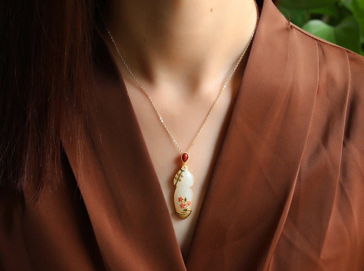 Victorian Dress Inspired Jade Necklace