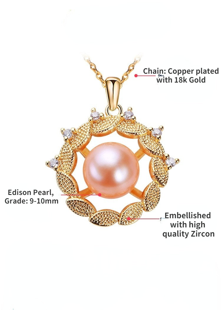 9mm-10mm Genuine Edison Pearl Necklace