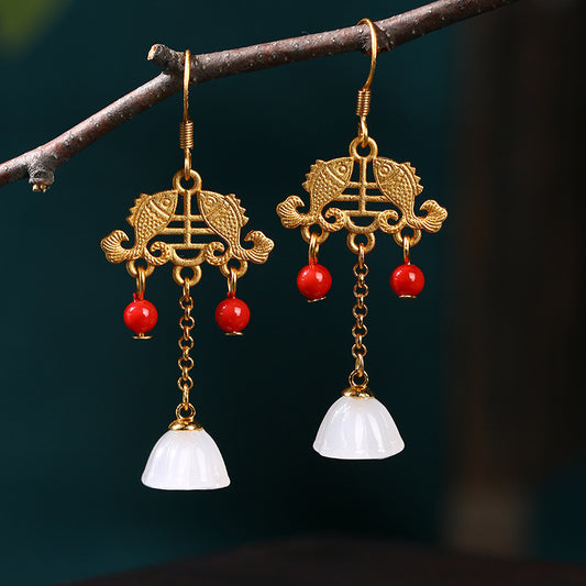 Vintage Style Koi Fish Earrings