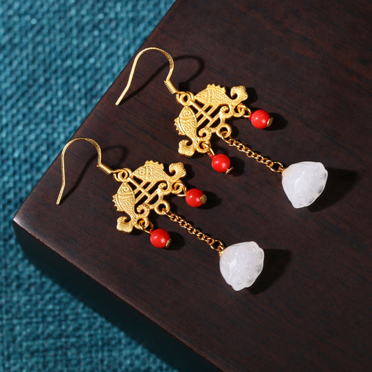 Vintage Style Koi Fish Earrings